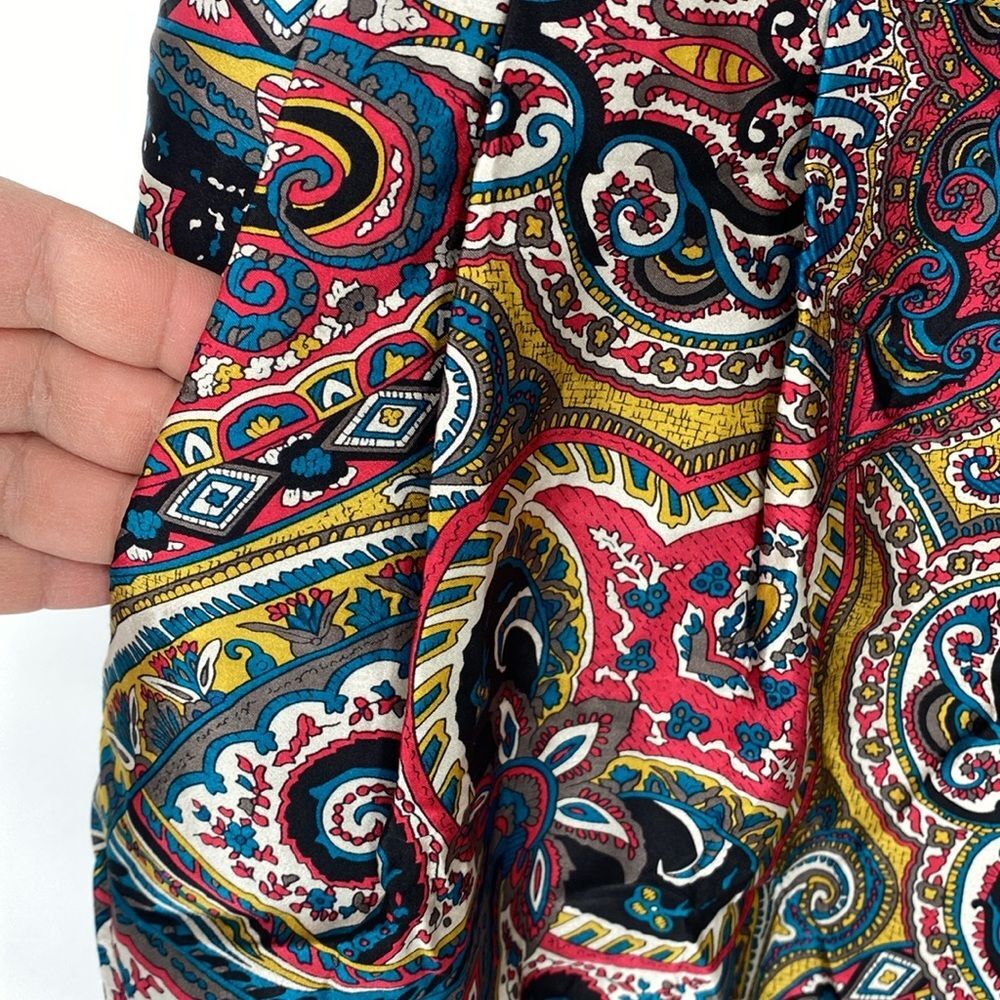 Nanette‎ Lepore Gotham Stakes Silk Paisley Sleeveless Mini Dress - Picture 4 of 10